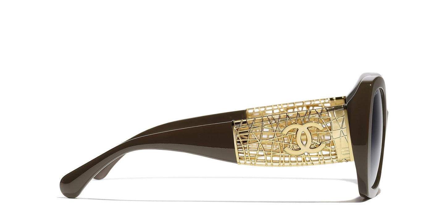 משקפי שמש של שאנל חום-אפור | CHANEL Butterfly Sunglasses CH5531 Brown-Grey