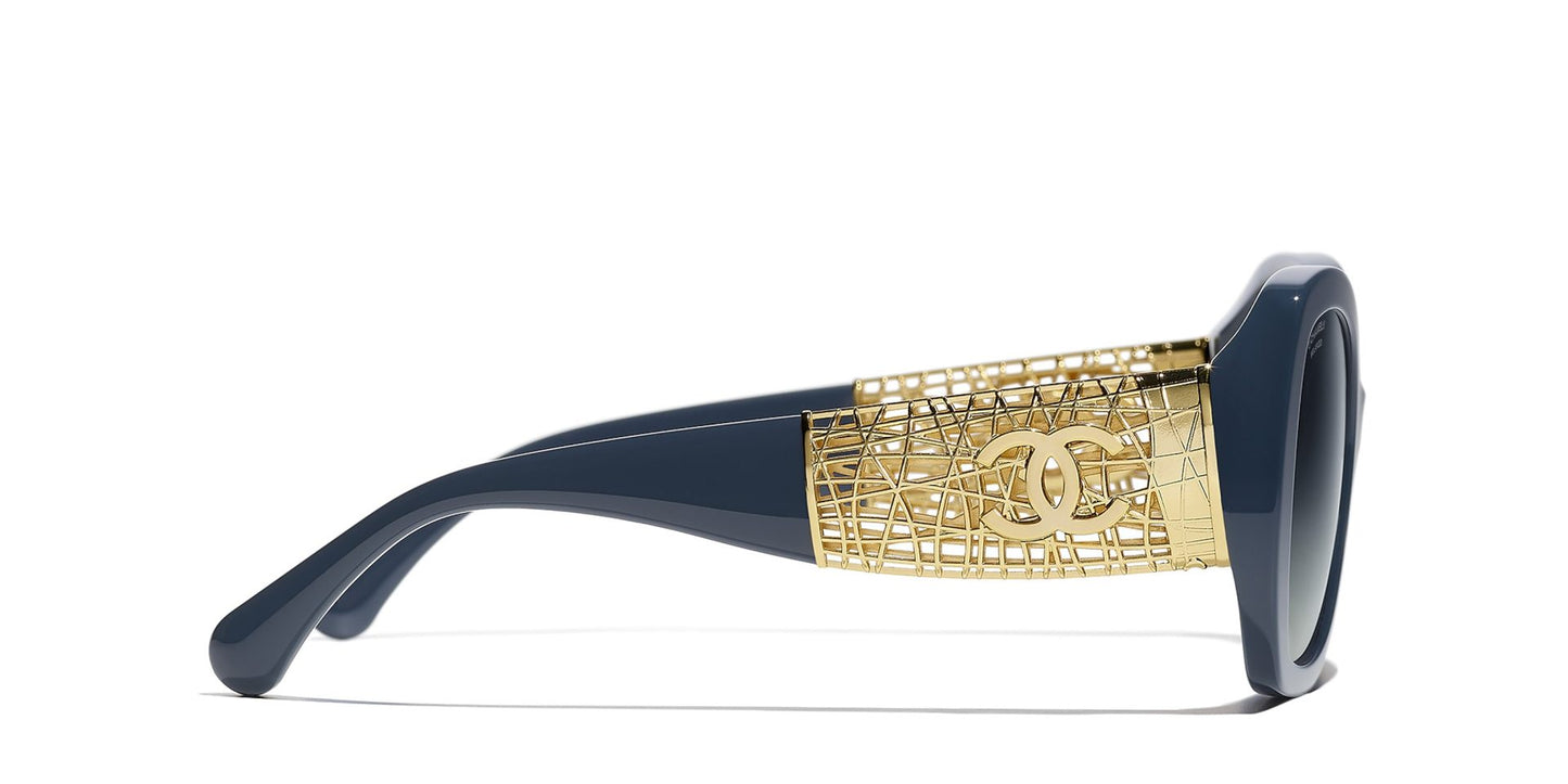 משקפי שמש של שאנל כחול-כחול | CHANEL Butterfly Sunglasses CH5531 Blue-Blue