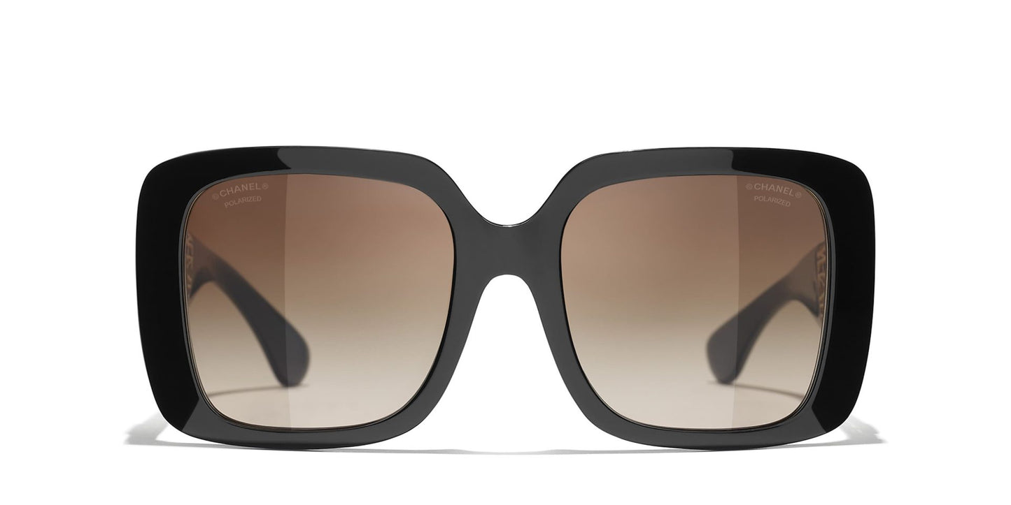 Chanel Square Sunglasses CH5532 Black-Brown