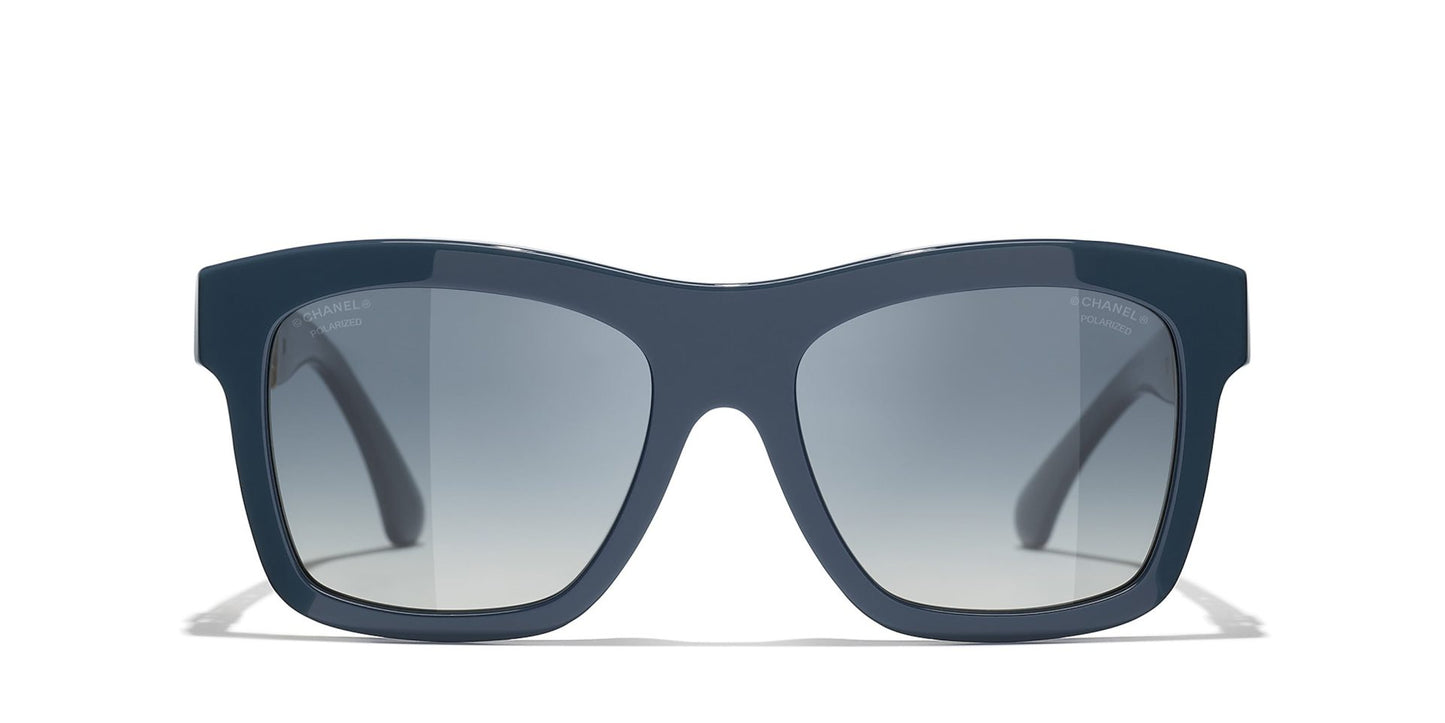 משקפי שמש של שאנל כחול-כחול | CHANEL Square Sunglasses CH5533 Blue-Blue