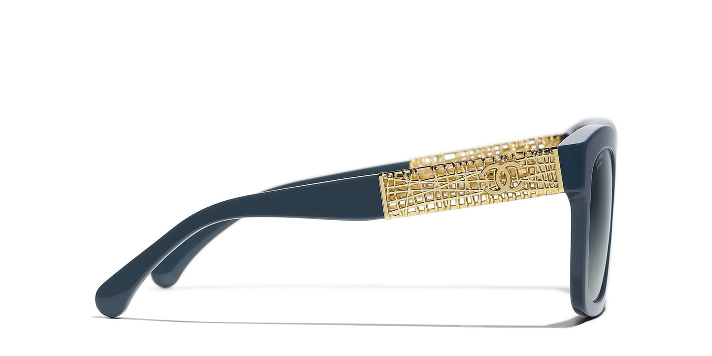 משקפי שמש של שאנל כחול-כחול | CHANEL Square Sunglasses CH5533 Blue-Blue