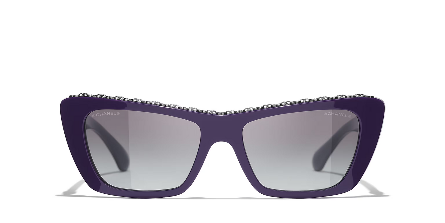 משקפי שמש של שאנל סגול-סגול | CHANEL Butterfly glasses CH5540 Purple-Purple