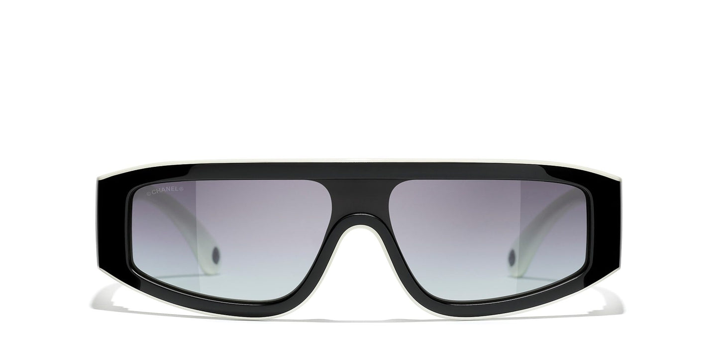 משקפי שמש של שאנל שחור-אפור | CHANEL CH6057 Mask Glasses Black-Grey