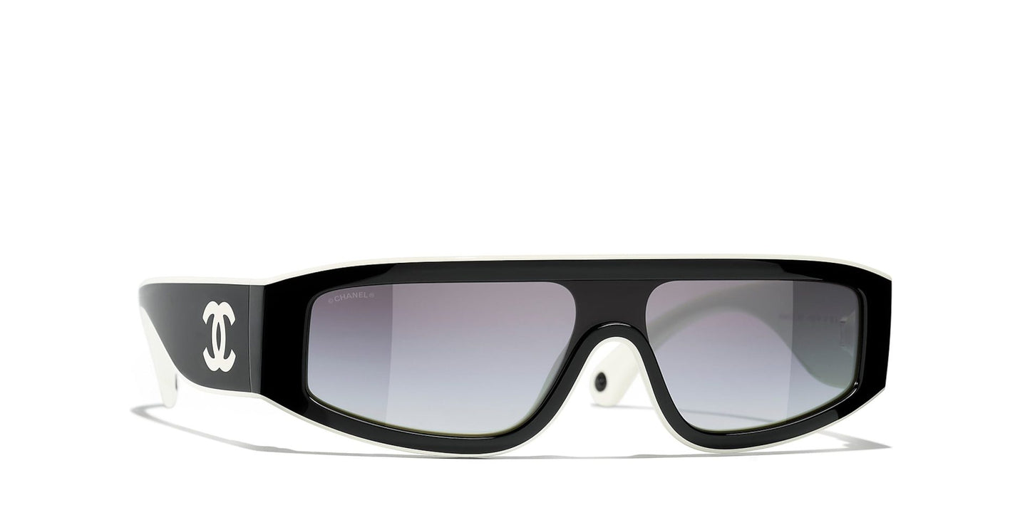 משקפי שמש של שאנל שחור-אפור | CHANEL CH6057 Mask Glasses Black-Grey