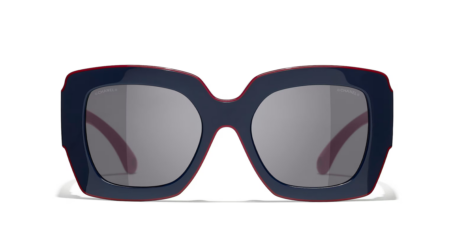 משקפי שמש של שאנל כחול-אפור | CHANEL Square glasses CH6059 Blue-Grey