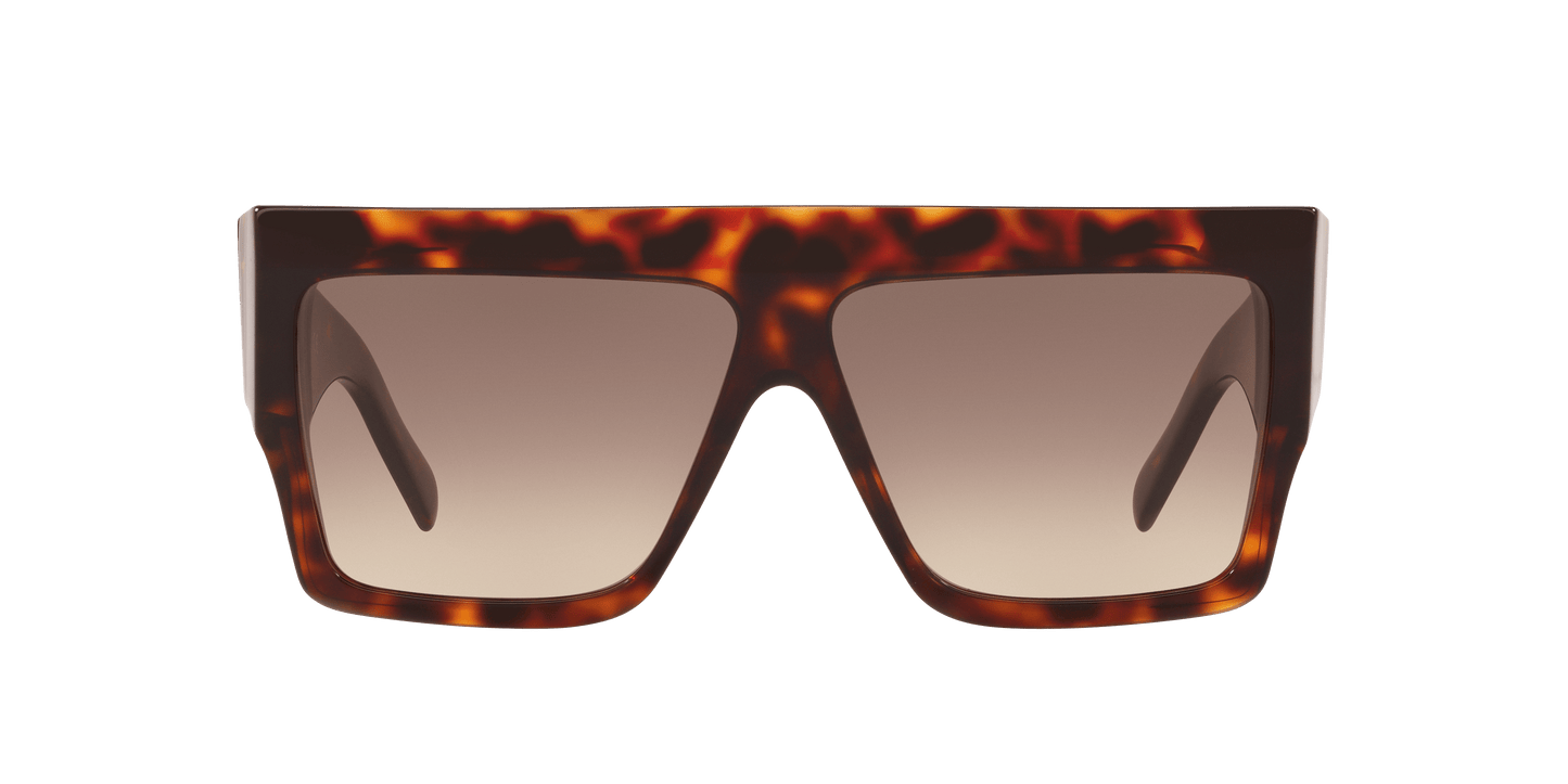 סלין משקפי שמש צב חום-חום גראד | CELINE CL40092I Tortoise Brown-Brown Grad
