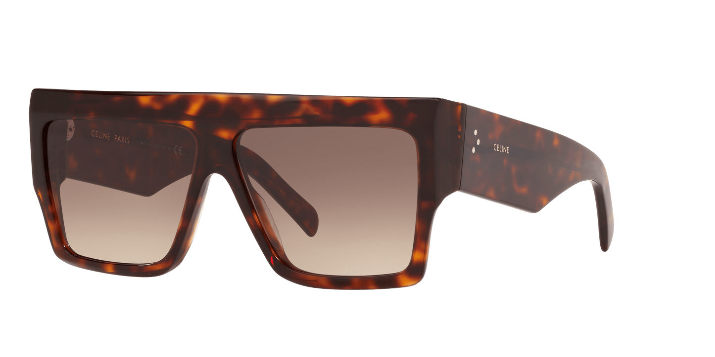 סלין משקפי שמש צב חום-חום גראד | CELINE CL40092I Tortoise Brown-Brown Grad