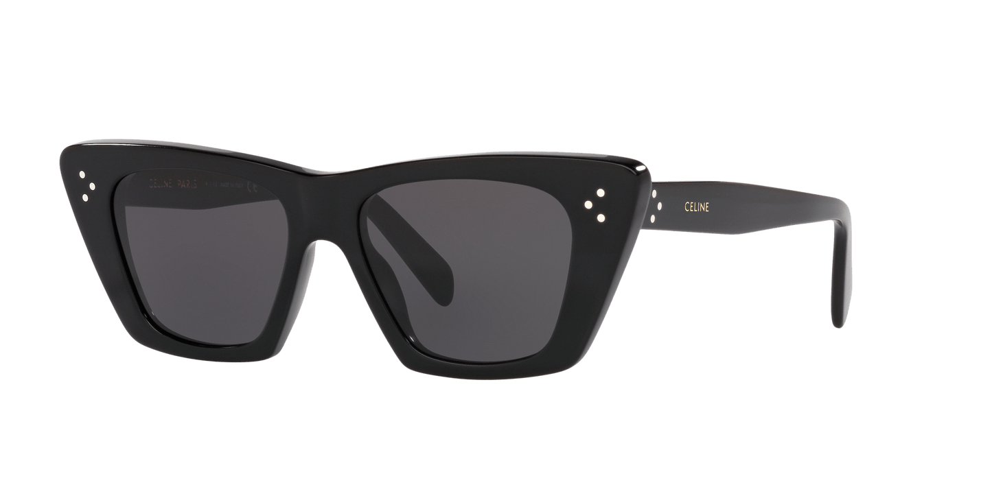 משקפי שמש של סלין שחור מבריק-אפור | CELINE CL40187I Black Shiny-Grey