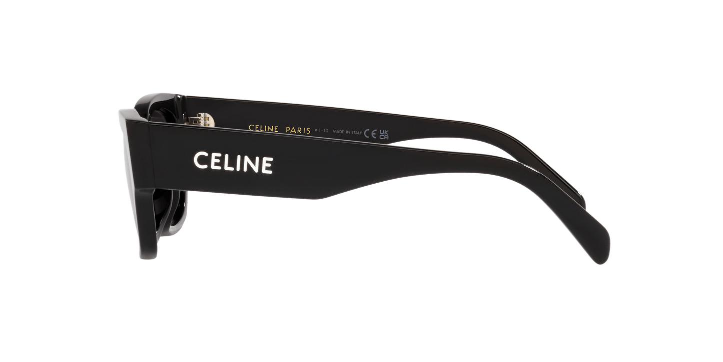 משקפי שמש של סלין שחור מבריק-שחור | CELINE CL40197U Black Shiny-Black