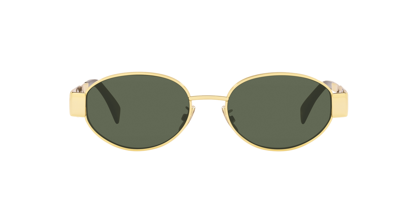 Celine Sunglasses Gold Shiny-Green | CELINE CL40235U Gold Shiny-Green