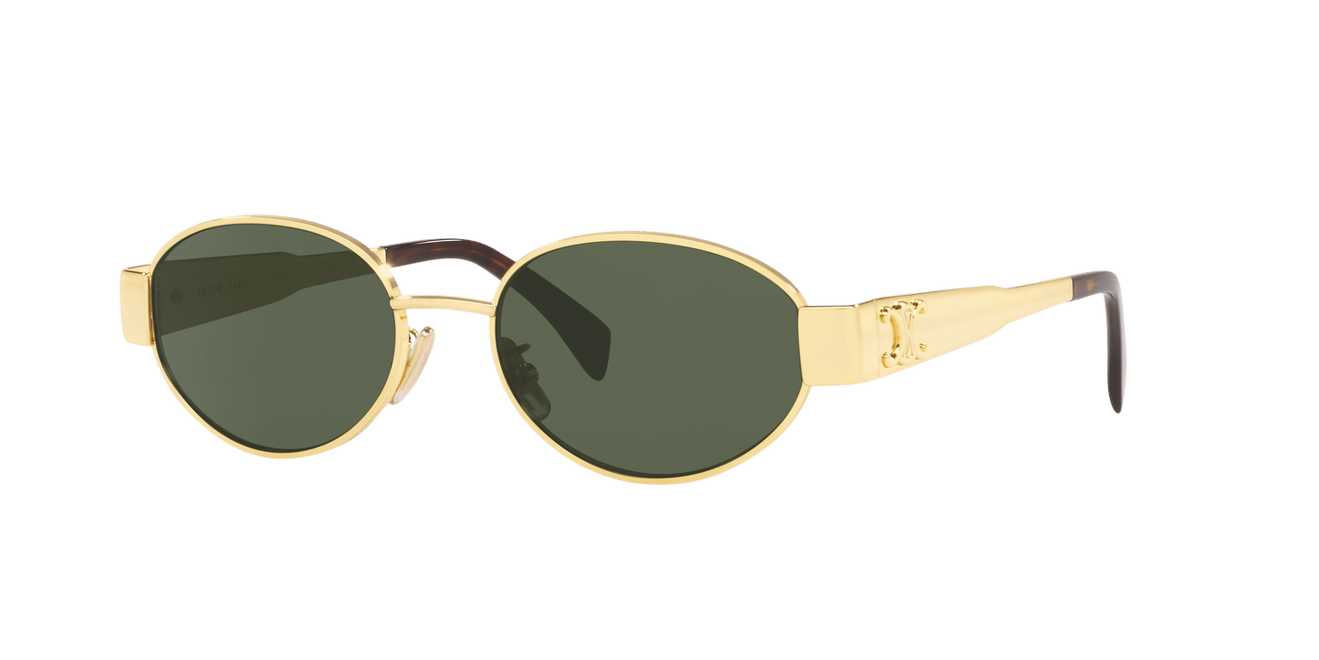 Celine Sunglasses Gold Shiny-Green | CELINE CL40235U Gold Shiny-Green