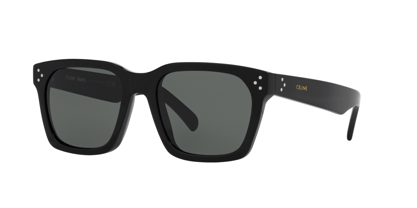 משקפי שמש של סלין שחור מבריק-כחול | CELINE CL40248I Black Shiny-Blue