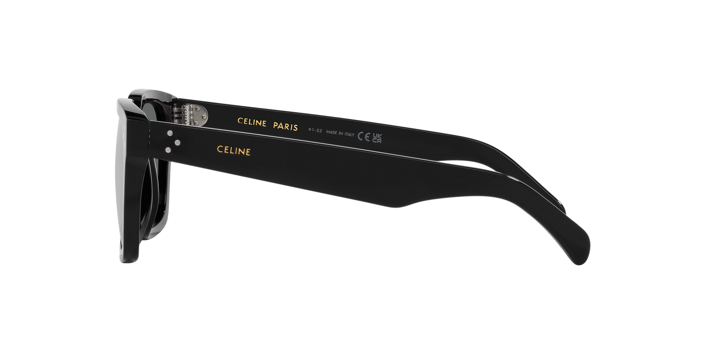 משקפי שמש של סלין שחור מבריק-כחול | CELINE CL40248I Black Shiny-Blue