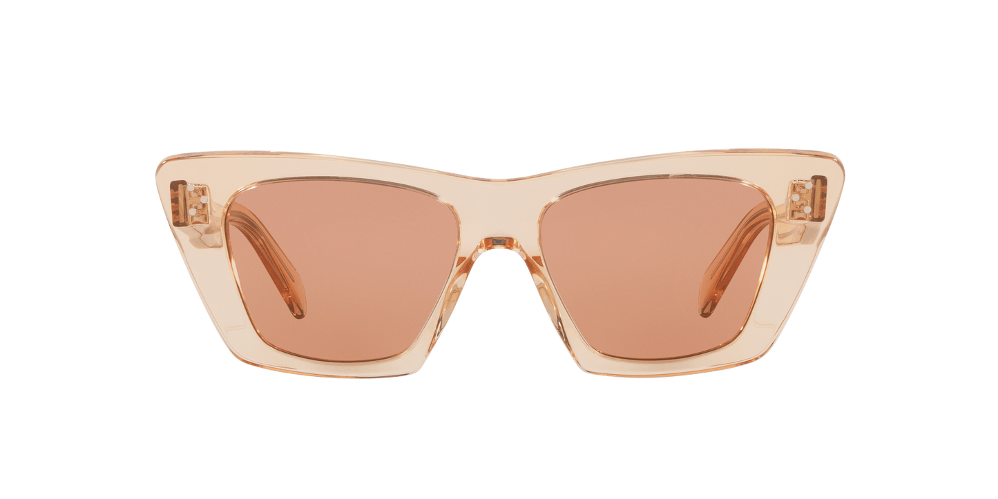 משקפי שמש של סלין כתום-חום | CELINE Bold 3 Dots Cl40187I Orange-Brown