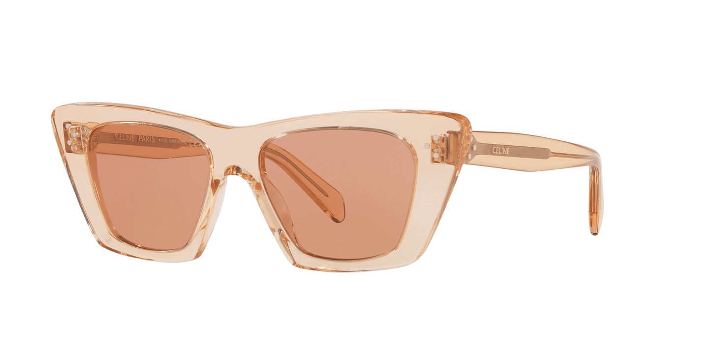 משקפי שמש של סלין כתום-חום | CELINE Bold 3 Dots Cl40187I Orange-Brown