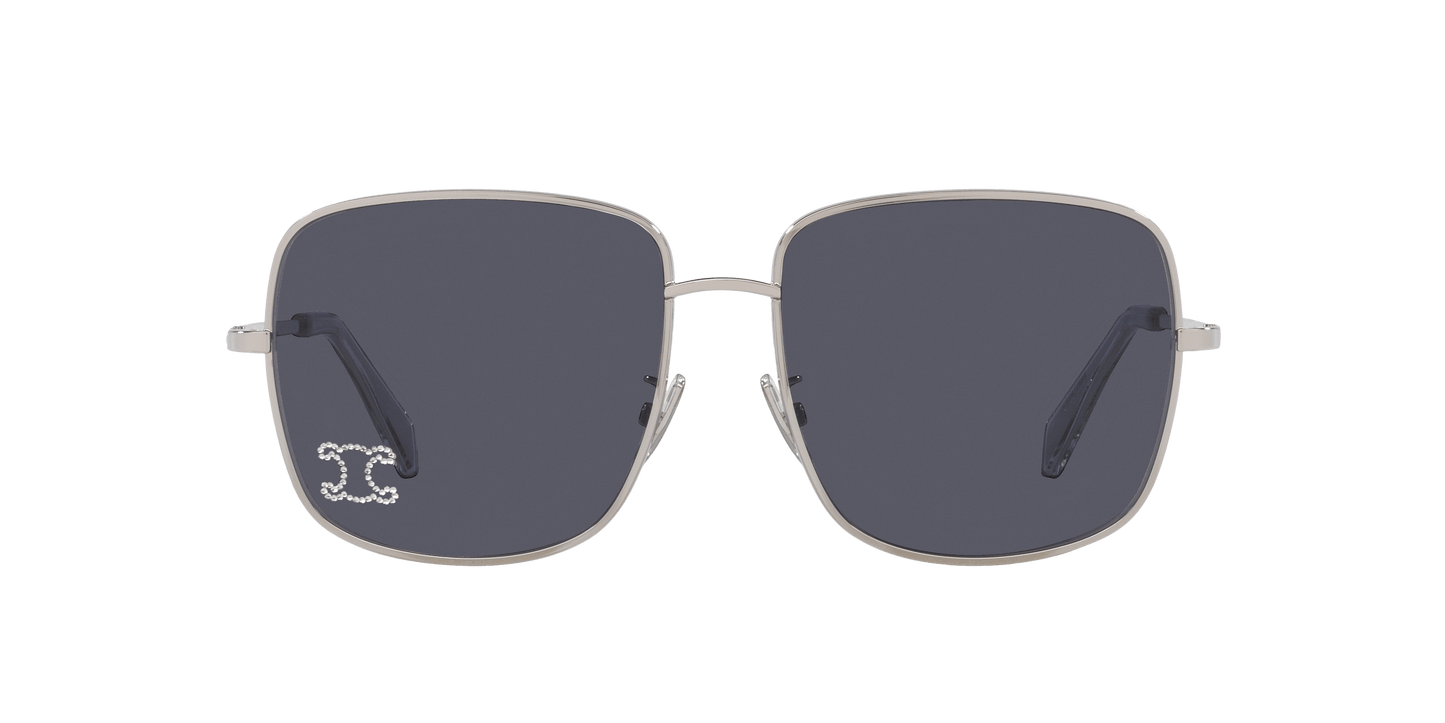Celine Sunglasses Grey Blue | CELINE Rhinestone Triomphe Cl40284U Grey-Blue
