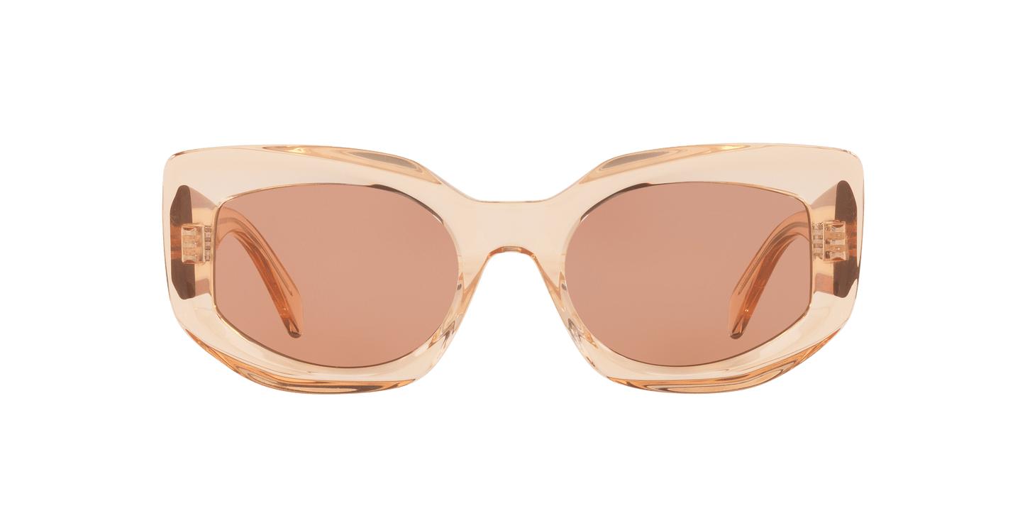 משקפי שמש של סלין כתום-חום | CELINE Bold 3 Dots Cl40277I Orange-Brown