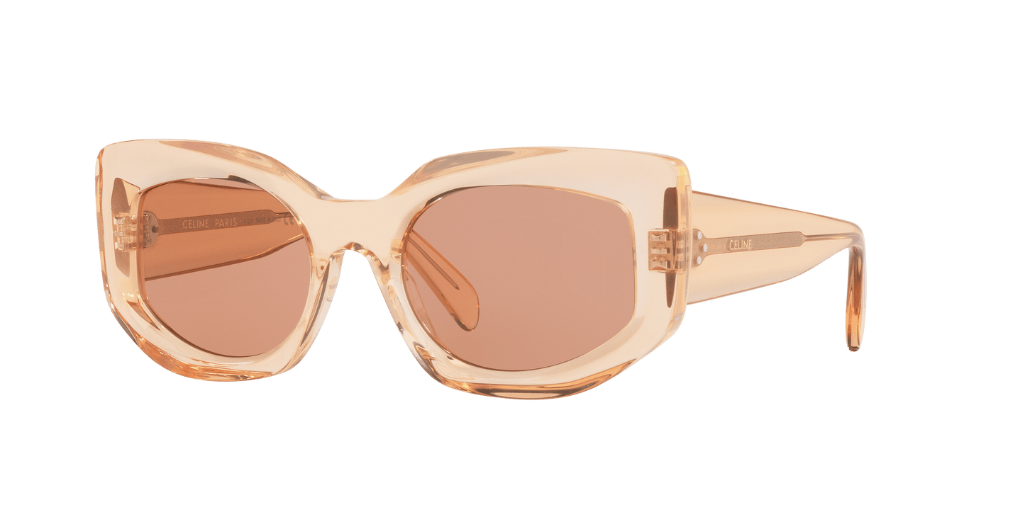 משקפי שמש של סלין כתום-חום | CELINE Bold 3 Dots Cl40277I Orange-Brown