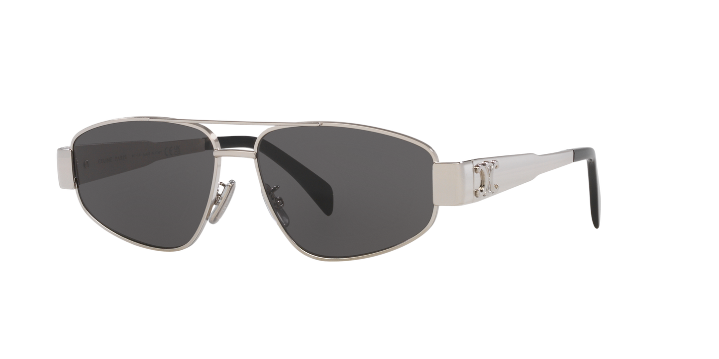 Celine Sunglasses Grey-Grey | CELINE Metal Triomphe Cl40281U Grey-Grey