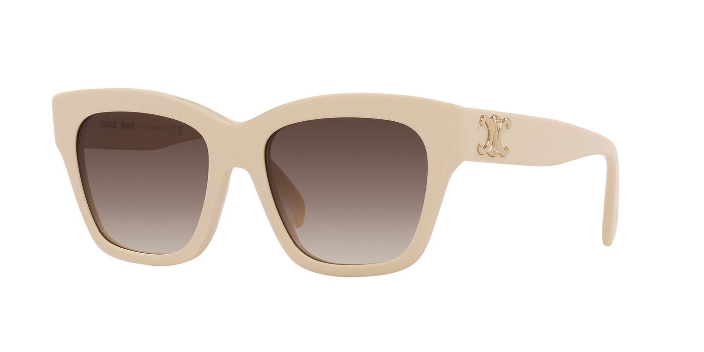 Celine Sunglasses Beige-Brown | CELINE Triomphe CL40253I Beige-Brown