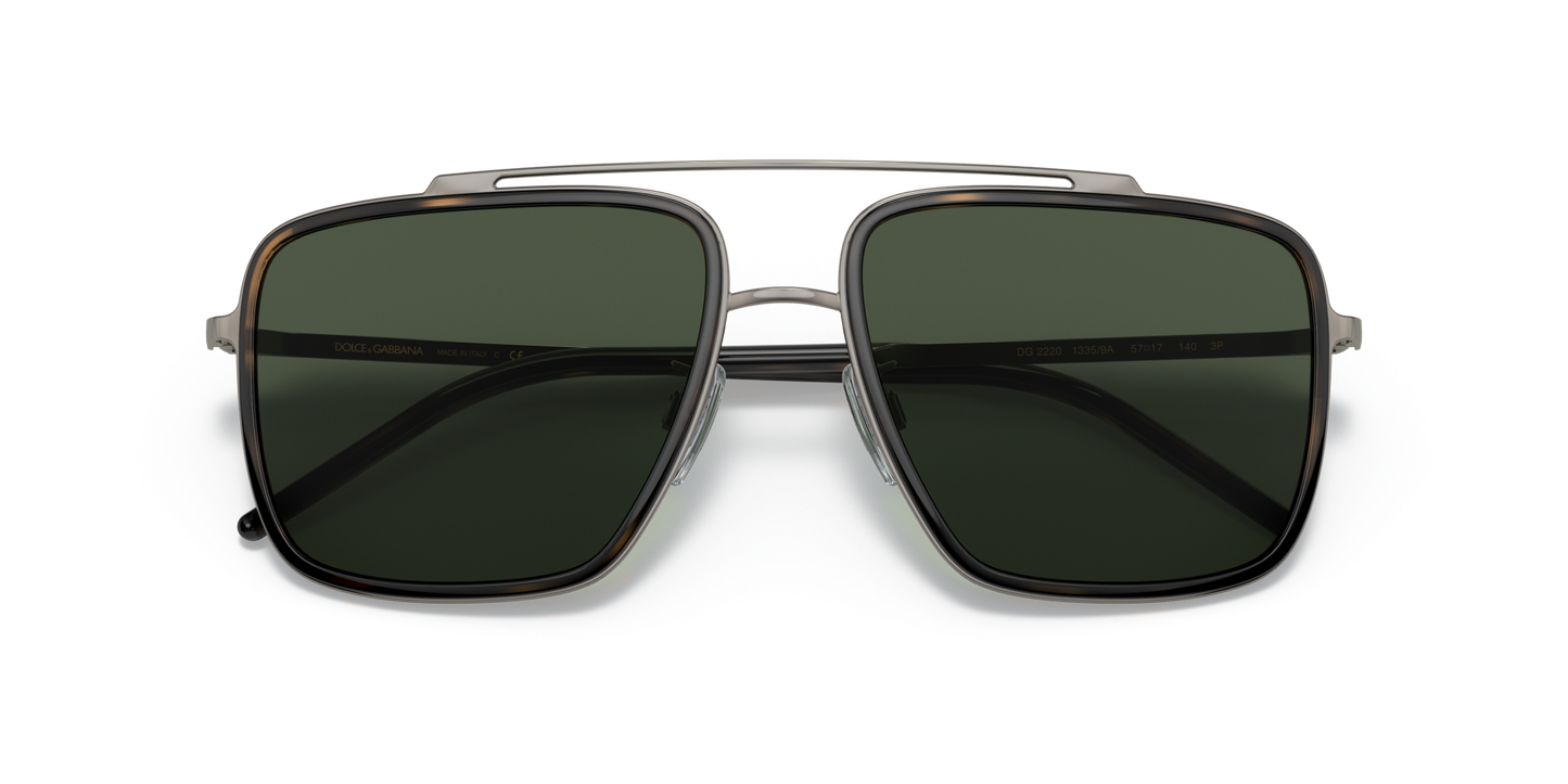 Dolce & Gabbana Sunglasses Bronze/Havana-Polarized Green | Dolce&Gabbana DG2220 Bronze/Havana-Polarized Green