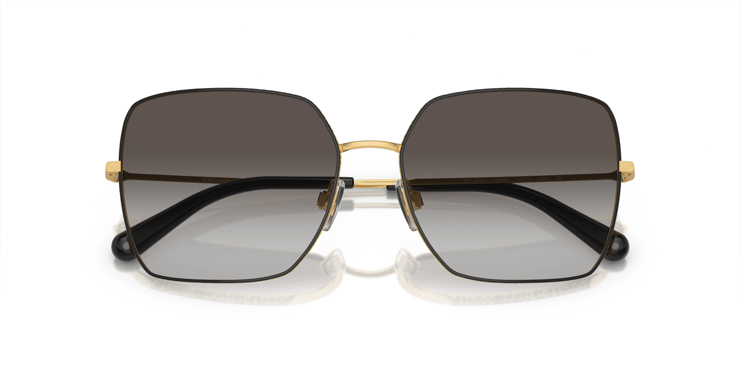 Dolce & Gabbana Sunglasses Black-Light Grey Gradient Black | Dolce&Gabbana DG2242 Black-Light Grey Gradient Black