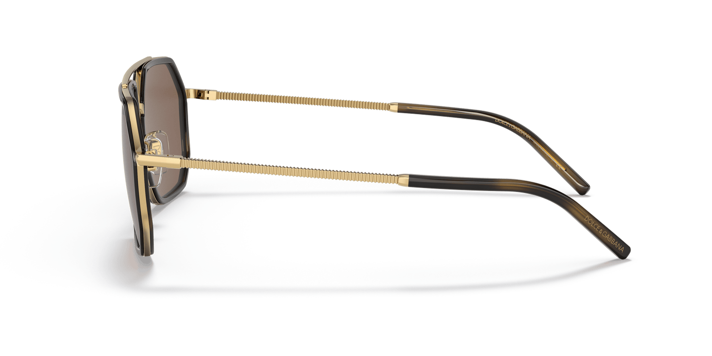 Dolce & Gabbana Sunglasses Gold/Havana-Dark Brown | Dolce&Gabbana DG2285 Gold/Havana-Dark Brown