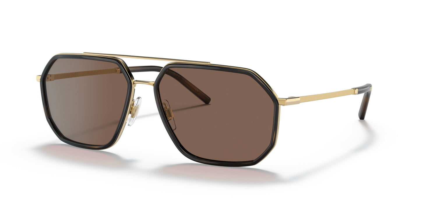 Dolce & Gabbana Sunglasses Gold/Havana-Dark Brown | Dolce&Gabbana DG2285 Gold/Havana-Dark Brown
