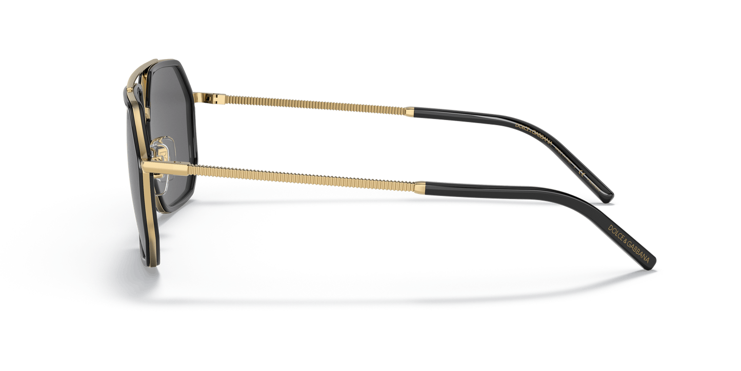 Dolce & Gabbana Sunglasses Gold/Black-Polar Grey | Dolce&Gabbana DG2285 Gold/Black-Polar Grey