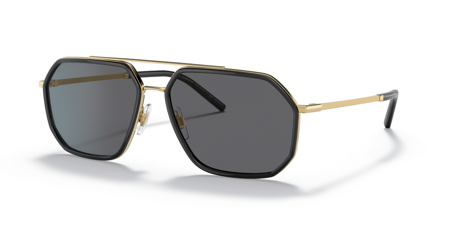 Dolce & Gabbana Sunglasses Gold/Black-Polar Grey | Dolce&Gabbana DG2285 Gold/Black-Polar Grey