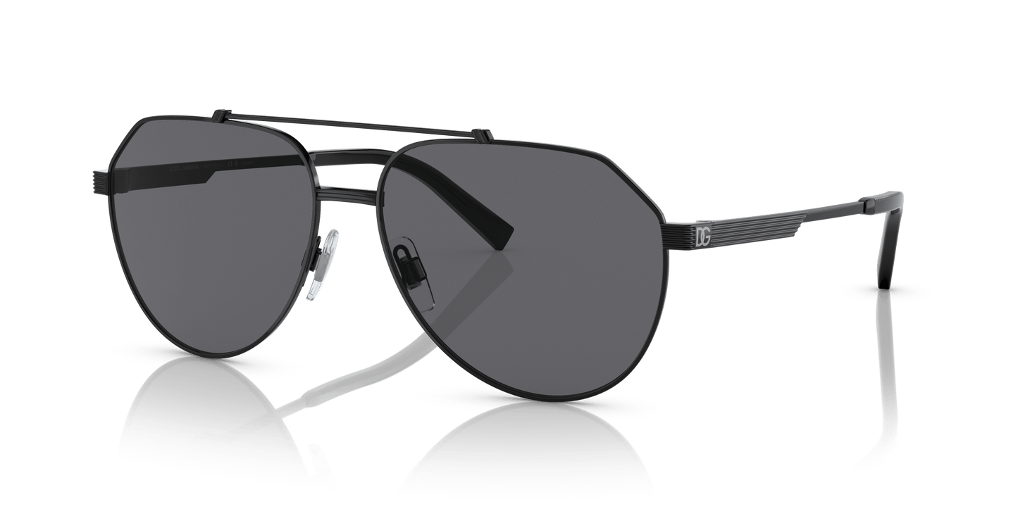 Dolce & Gabbana DG2288 Matte Black-Grey Polar Sunglasses