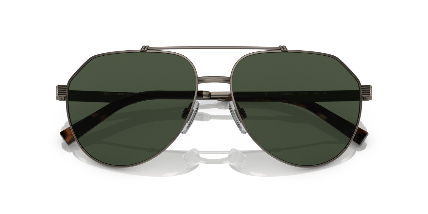 משקפי שמש דולצ'ה וגבאנה ברונזה-ירוק כהה | Dolce&Gabbana DG2288 Bronze-Dark Green Polar