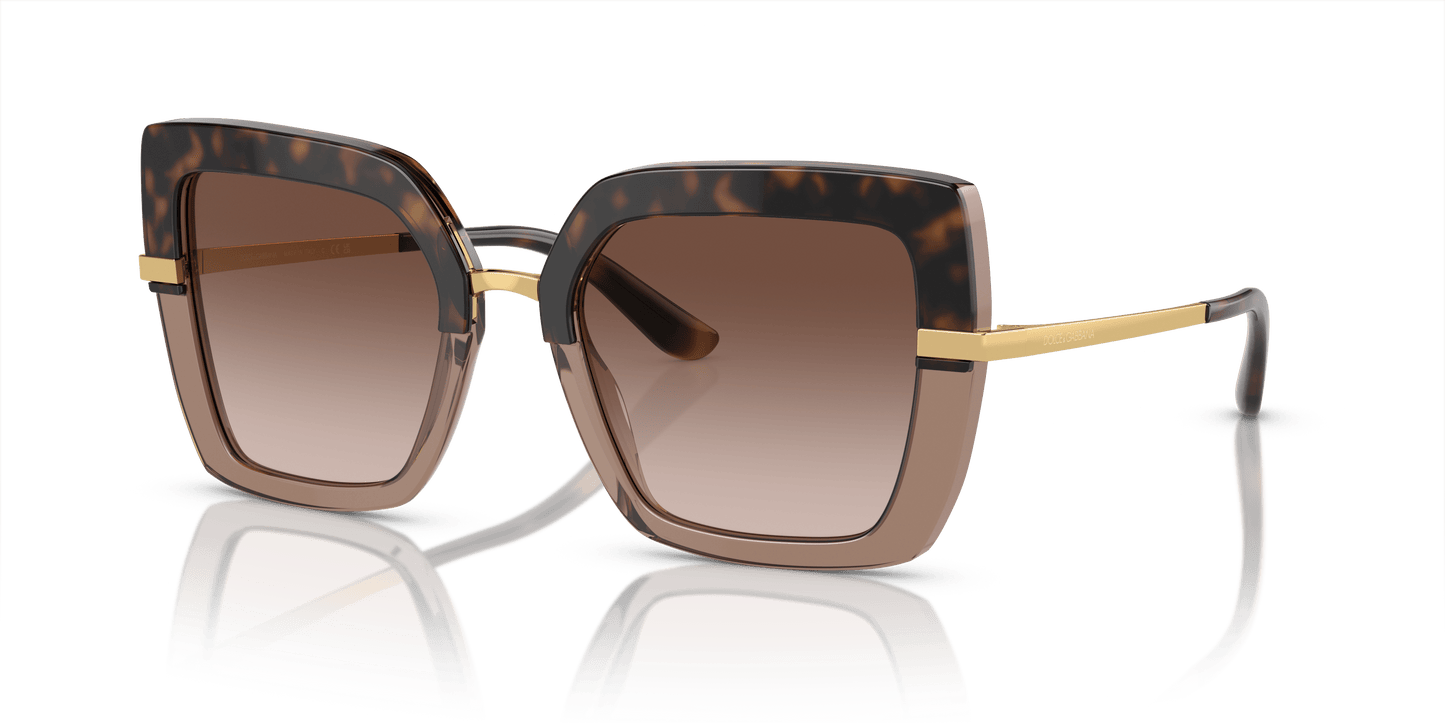 Dolce & Gabbana Sunglasses Havana On Transparent Brown-Brown Gradient Dark Brown | Dolce&Gabbana DG4373 Havana On Transparent Brown-Brown Gradient Dark Brown