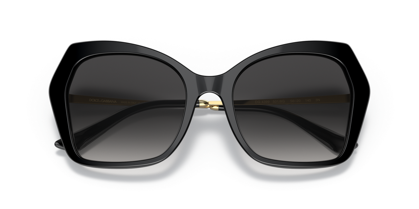 Dolce & Gabbana Sunglasses Black-Grey Gradient | Dolce&Gabbana DG4399 Black-Grey Gradient