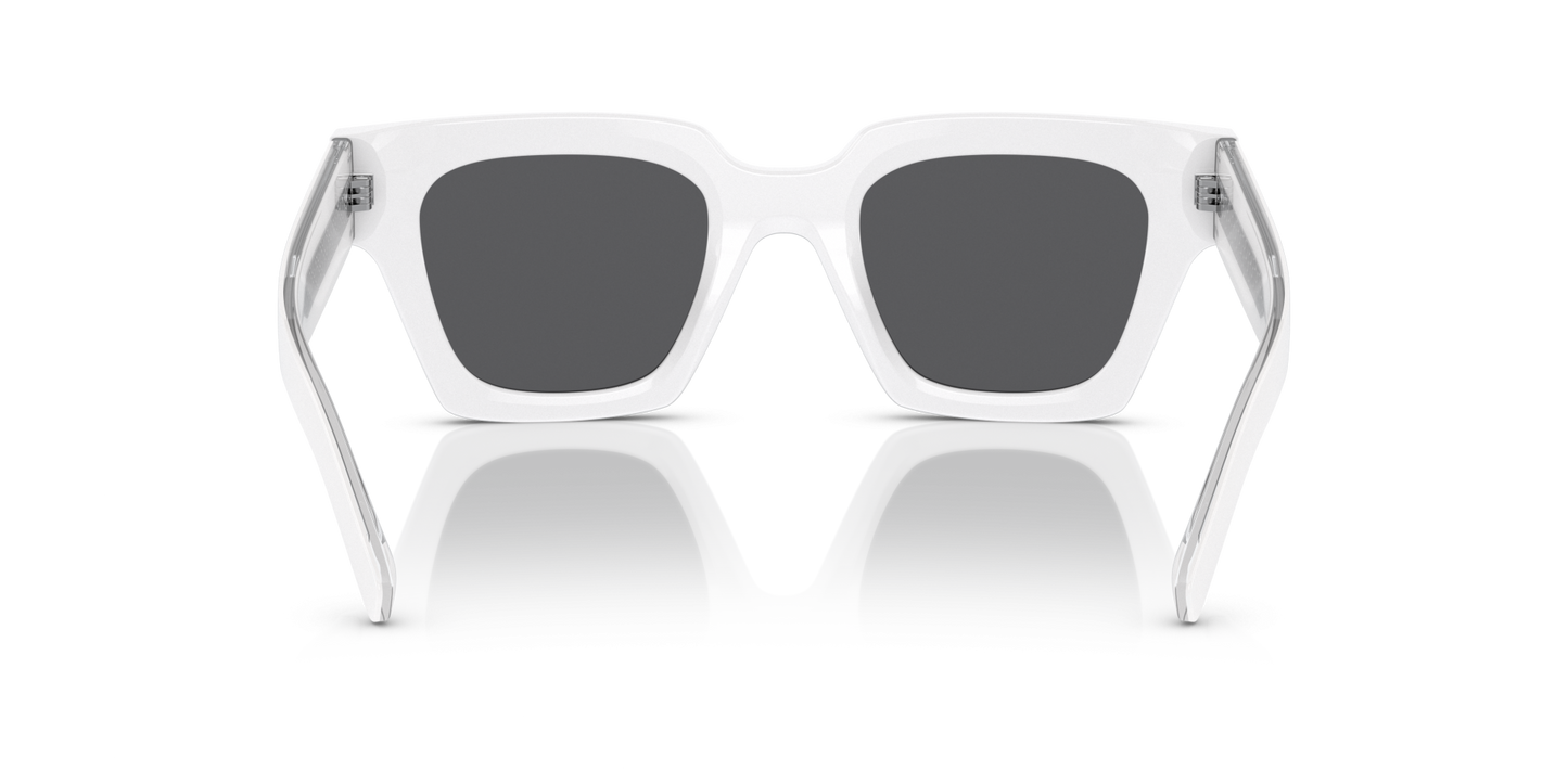 Dolce & Gabbana DG4413 White-Grey Mirror Black Sunglasses