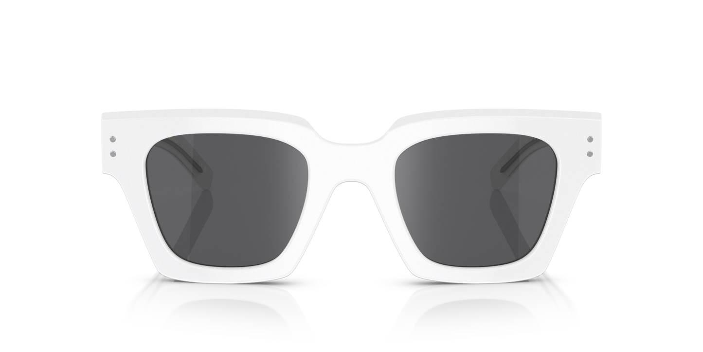 Dolce & Gabbana DG4413 White-Grey Mirror Black Sunglasses