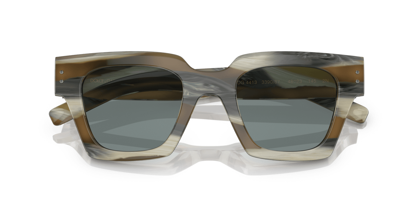 Dolce & Gabbana Sunglasses Grey Horn-Dark Grey | Dolce&Gabbana DG4413 Grey Horn-Dark Grey