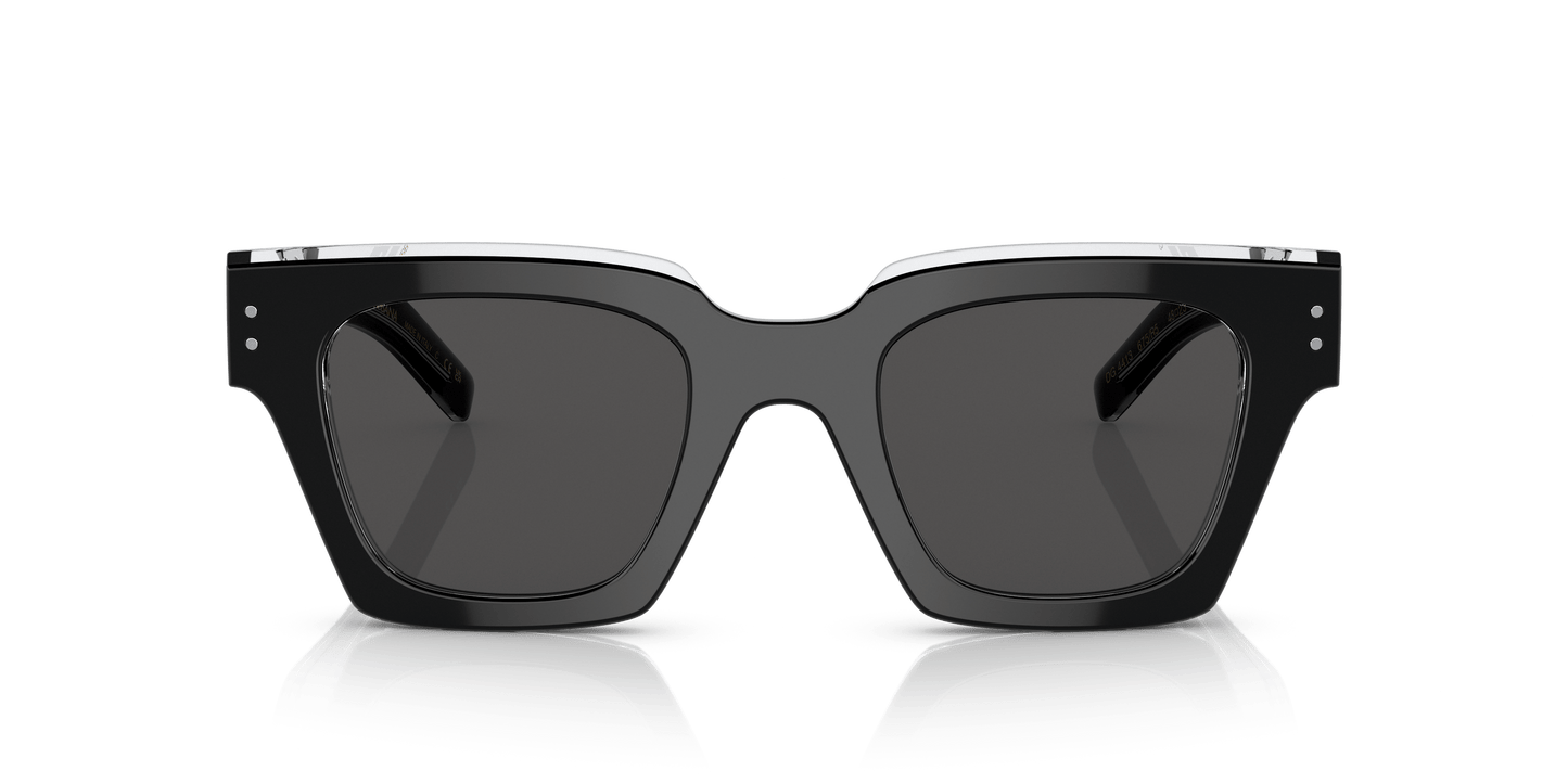 Dolce & Gabbana Sunglasses Black/Crystal-Grey | Dolce&Gabbana DG4413 Black/Crystal-Grey