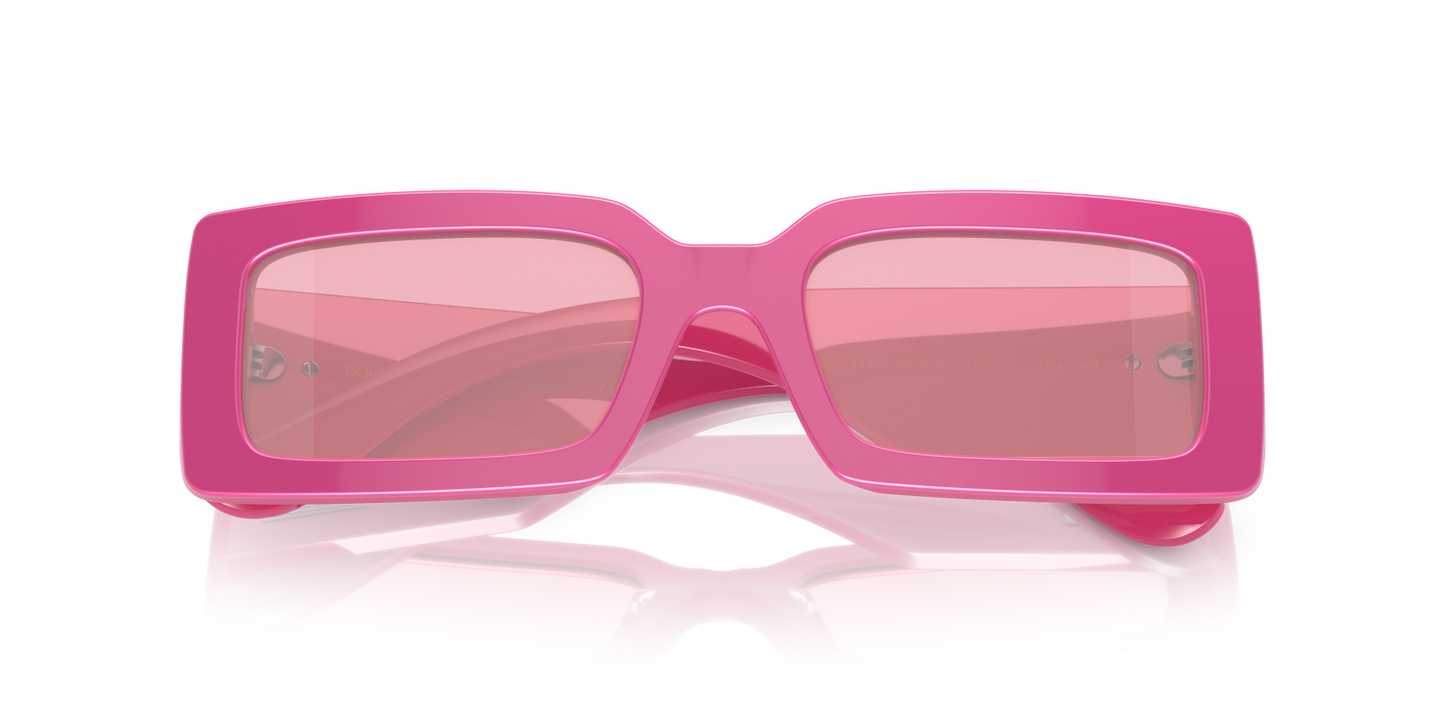 Dolce & Gabbana DG4416 Metallic Pink-Pink Mirror Silver Sunglasses