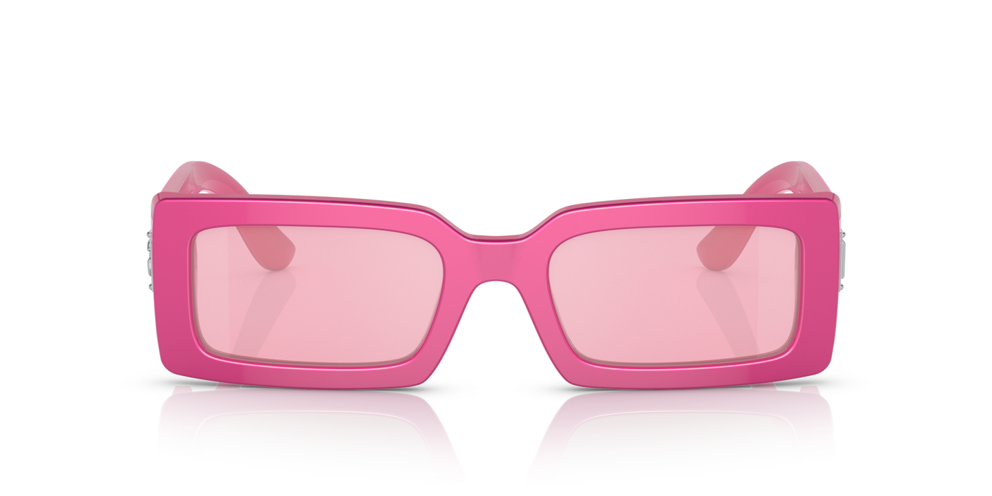 Dolce & Gabbana DG4416 Metallic Pink-Pink Mirror Silver Sunglasses