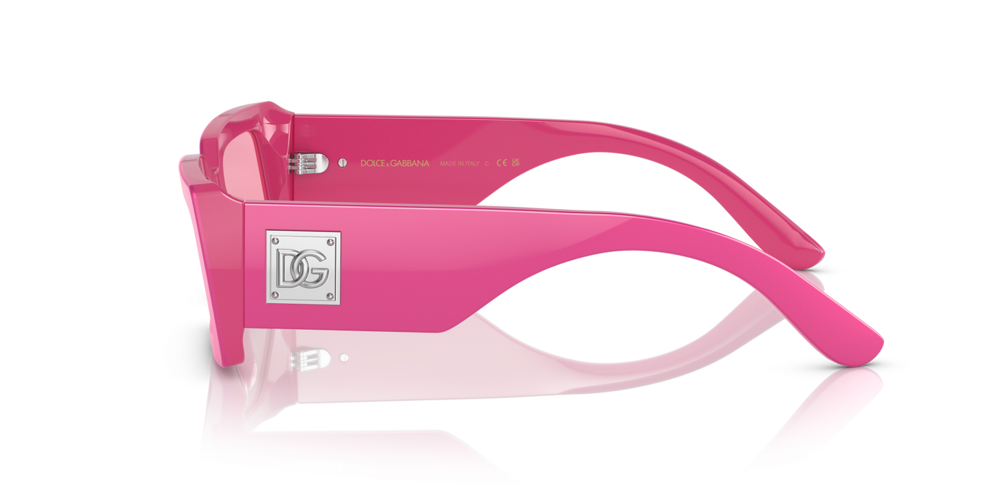 Dolce & Gabbana DG4416 Metallic Pink-Pink Mirror Silver Sunglasses
