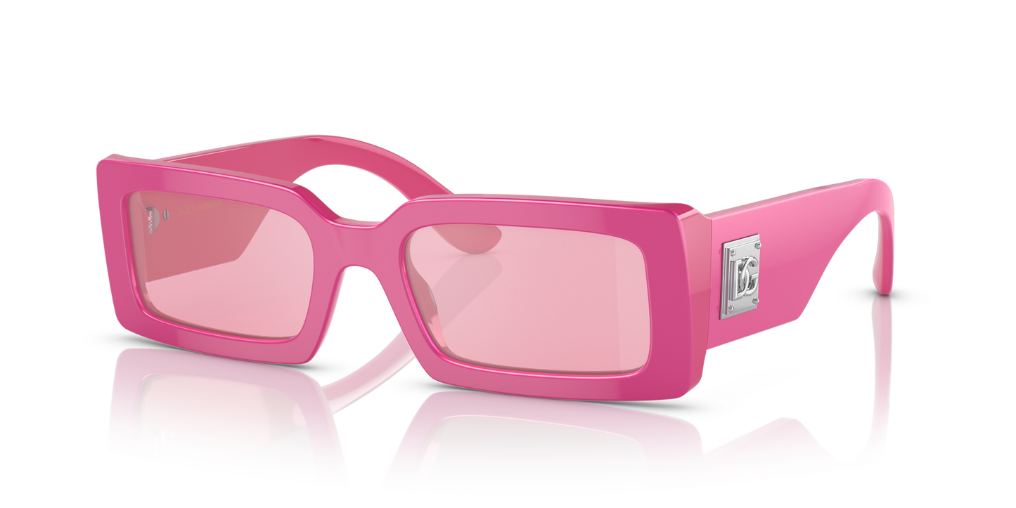 Dolce & Gabbana DG4416 Metallic Pink-Pink Mirror Silver Sunglasses