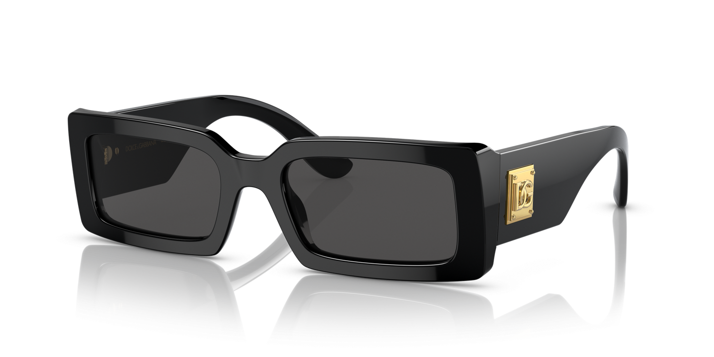 משקפי שמש דולצ'ה וגבאנה שחור-אפור כהה | Dolce&Gabbana DG4416 Black-Dark Grey