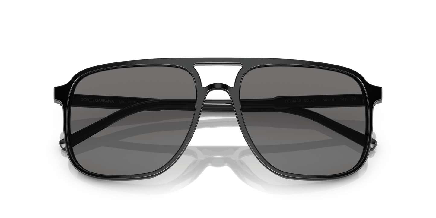 Dolce & Gabbana Sunglasses Black-Polar Grey | Dolce&Gabbana DG4423 Black-Polar Grey