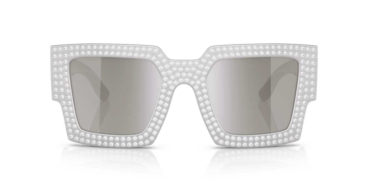 Dolce & Gabbana DG4426B Metallic Grey-Light Grey Mirror Silver Sunglasses