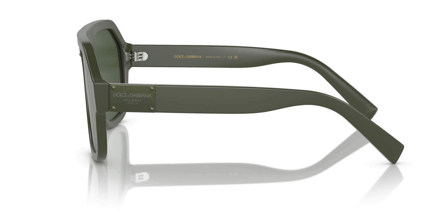 Dolce & Gabbana DG4433 Matte Dark Green-Dark Green Sunglasses