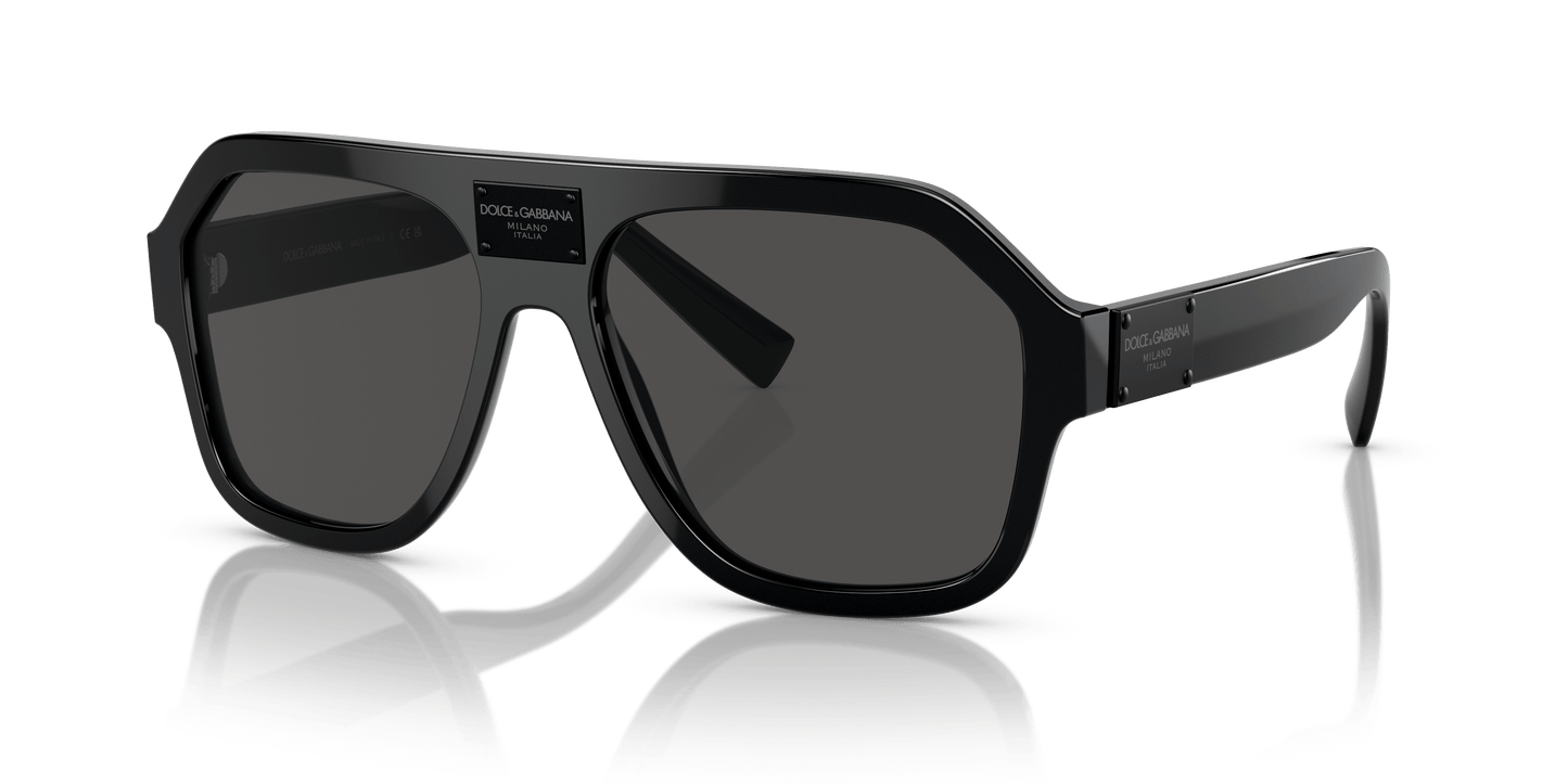 Dolce & Gabbana Sunglasses Black-Dark Grey | Dolce&Gabbana DG4433 Black-Dark Grey