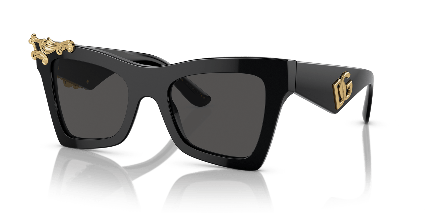 Dolce & Gabbana Sunglasses Black-Dark Grey | Dolce&Gabbana DG4434 Black-Dark Grey
