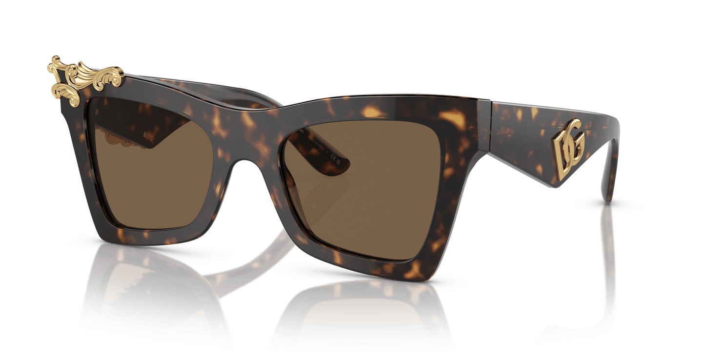 משקפי שמש דולצ'ה וגבאנה הוואנה-חום כהה | Dolce&Gabbana DG4434 Havana-Dark Brown