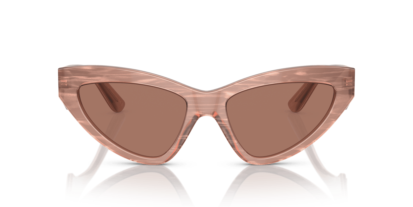 Dolce & Gabbana DG4439 Fleur Caramel-Dark Brown Sunglasses